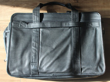 JG HOOK   Mens Genuine Leather Briefcase Shoulder Messenger Bags Work Laptop Bag