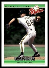 Blas Minor 1992 Donruss The Rookies #81 Pirates MLB READ FREE SHIP AutographDen
