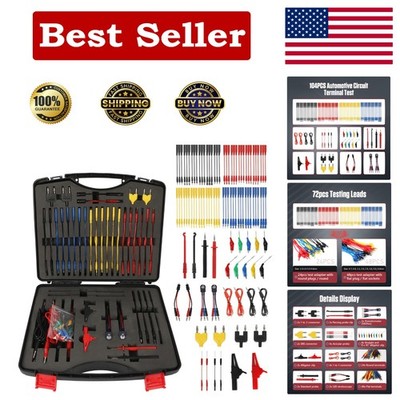 High-Performance 104PCS Automotive  Leads Kit - Diagnose Electrical Systems
