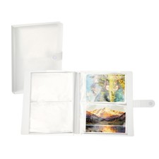 4x5.5 Index Card Holder, 2 Pack Clear Index Card Binder 40 Page Hold 160 Cards