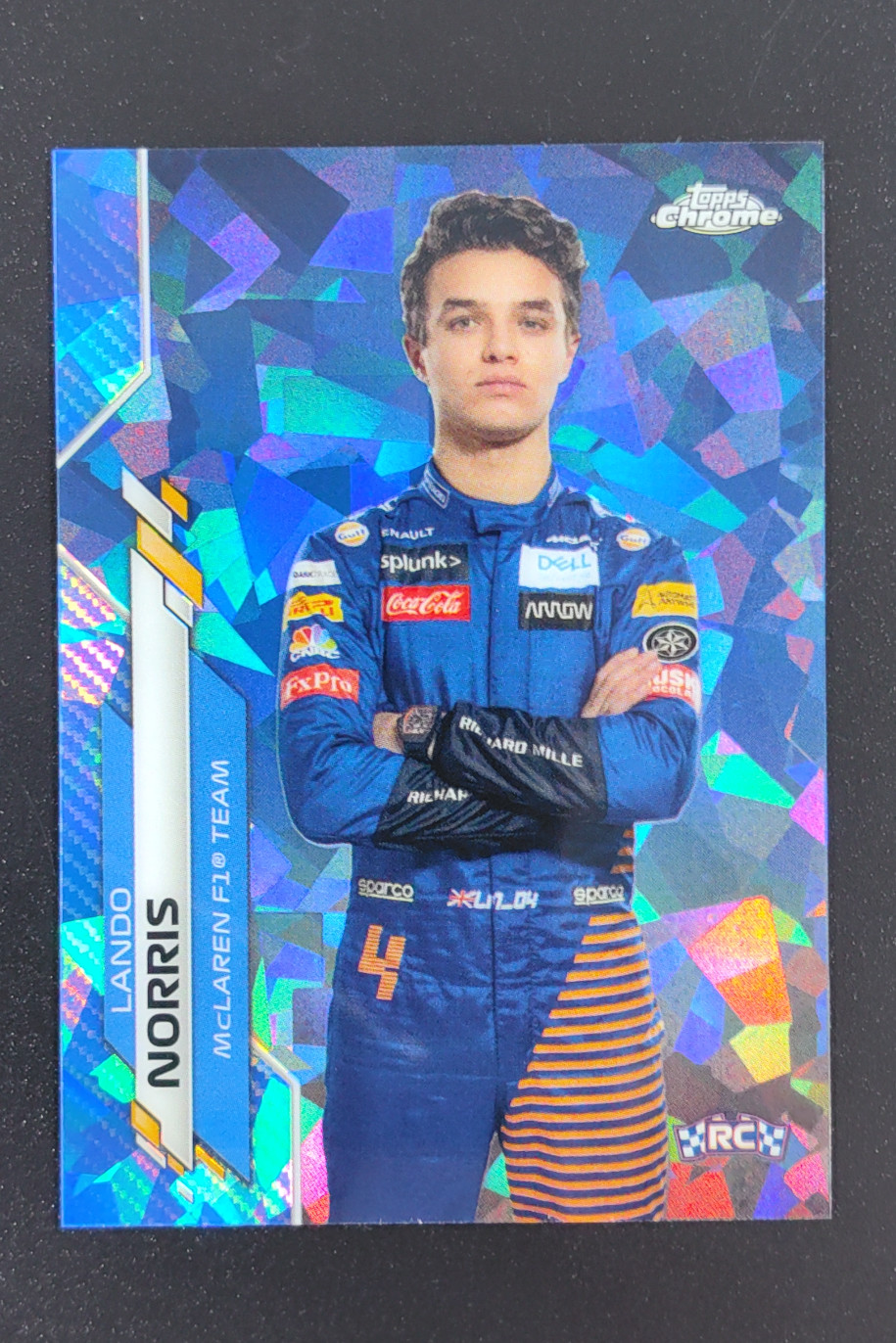 2020 Topps Chrome F1 Lando Norris Sapphire Edition RC #7