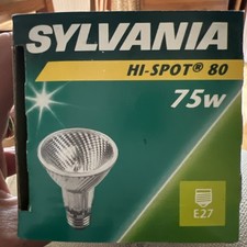 Sylvania Halogen Reflector Hi-Spot 80 75Watt E27 240V Flood 25° Dimmable 