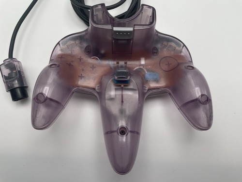 Authentic OEM Nintendo 64 N64 Atomic Purple Clear Controller - Tested / Working - Picture 2 of 2