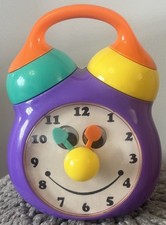 Vintage Wind Up Ticking Activity Toy Clock by Boots - Rare