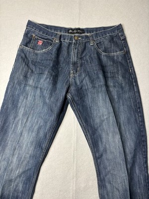 Brooklyn Xpress Men s Jeans 38x34 Relaxed Fit Blue Denim BX Logo Streetwear