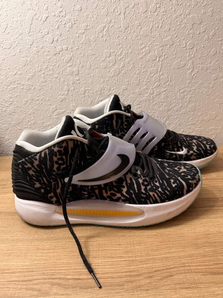 Size 11 - Nike KD 14 Black White - Image 2 of 4