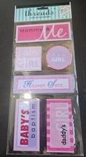 me & my big ideas thread woven sticker labels baby girl th 264