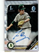 2019 Bowman Draft Tyler Baum Chrome Draft Pick Autographs #CDA-TB Auto