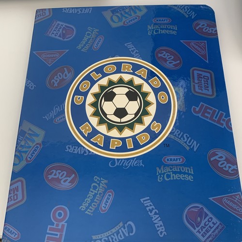 VTG MLS Colorado Rapids Kraft Post Nabisco Taco Notebook Pad Promo Advertisement