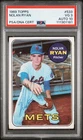1969 Topps Baseball NOLAN RYAN On Card PSA/DNA Auto 10 Mets PSA 3