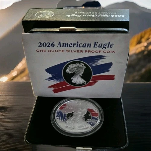 Ready To Ship 1776-2026 W Proof American Silver Eagle 250th Liberty Bell Privy.