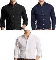 Hugo Boss Poplin Shirts, Regular Fit Button Down Collar Embroidered Logo Shirt