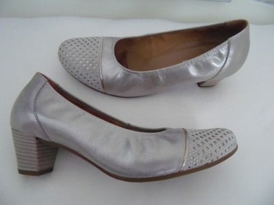 Gabor Pumps Damen Leder Schuhe golden-beige Gr. EU 39H  (UK 6H)