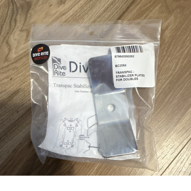 Dive Rite Transpac Stabilizer Plates for Doubles Transpac System BC2084