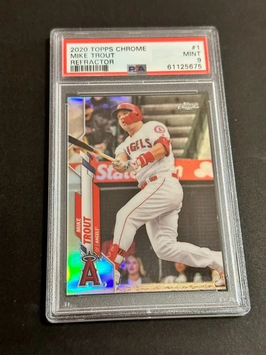2020 Topps Chrome - Mike Trout #1 Refractor PSA 9