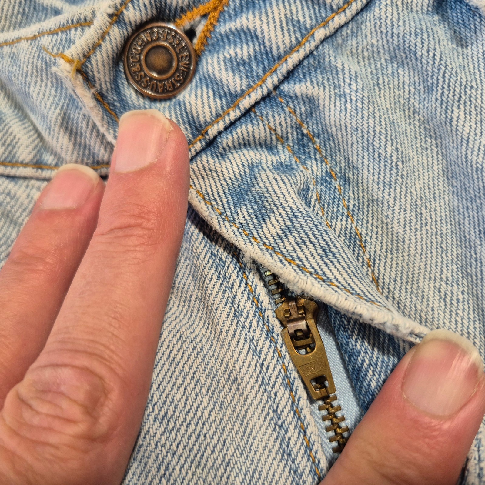 VTG LEVIS 551 RELAXED FIT TAPERED LEG SIZE 11 JR MEDIUM 30x29 MADE IN USA thumbnail 11