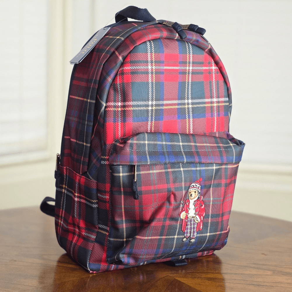 Polo Ralph Lauren Nordic Polo Bear Red Stewart Plaid Nylon