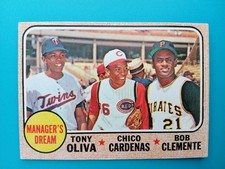 1968 Topps - High # Roberto Clemente, Tony Oliva, Leo Cardenas #480 EX