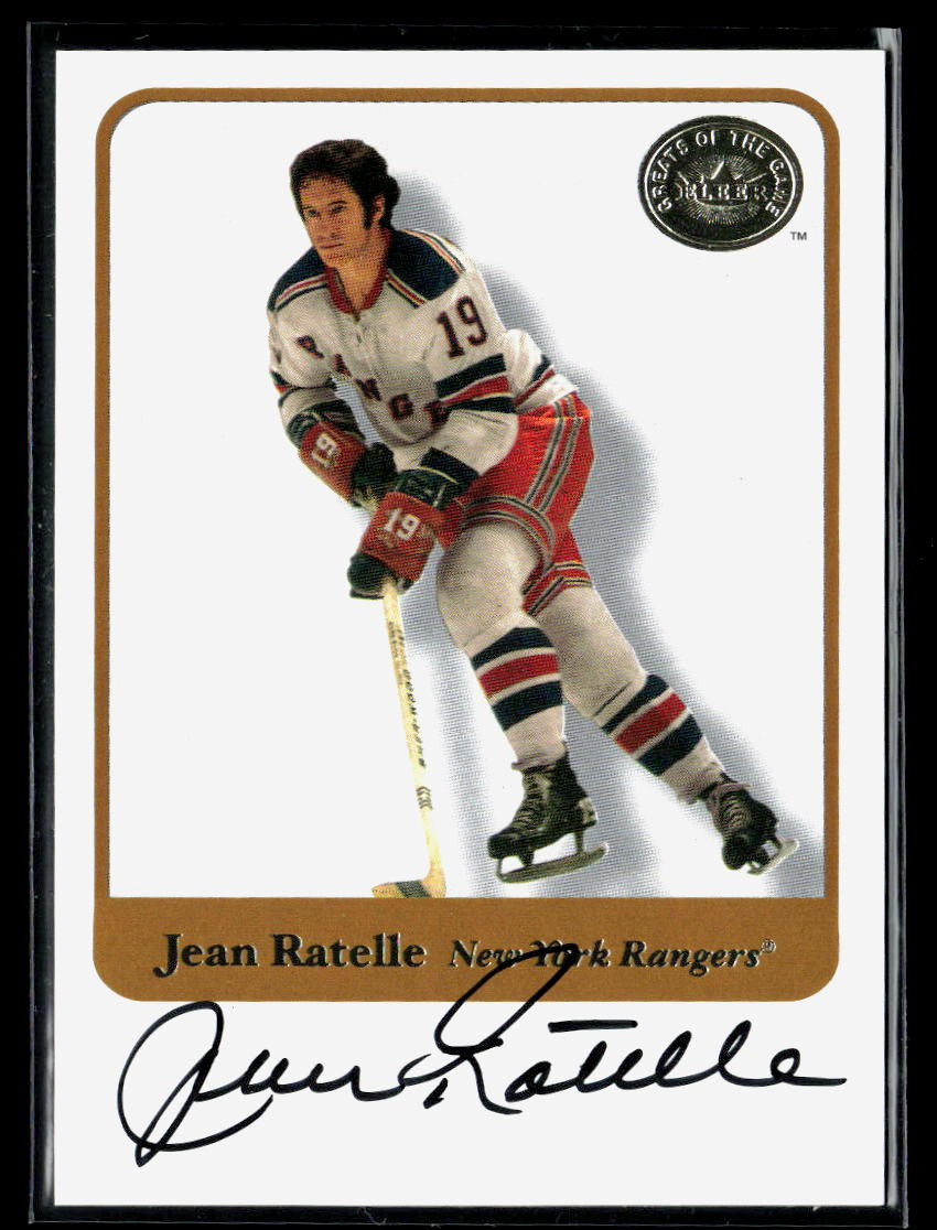 Jean Ratelle 2001-02 Fleer Greats of the Game Autographs Auto #NNO AU