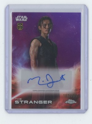 2025 Star Wars Chrome Auto The Stranger Auto 163/199 #A-MJ