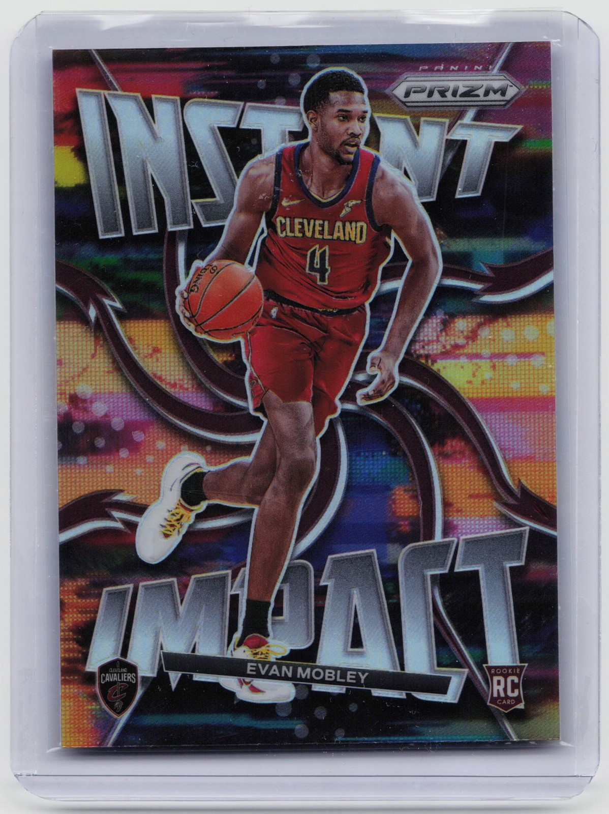 2021-22 Panini Prizm #10 Evan Mobley Instant Impact Prizms Silver