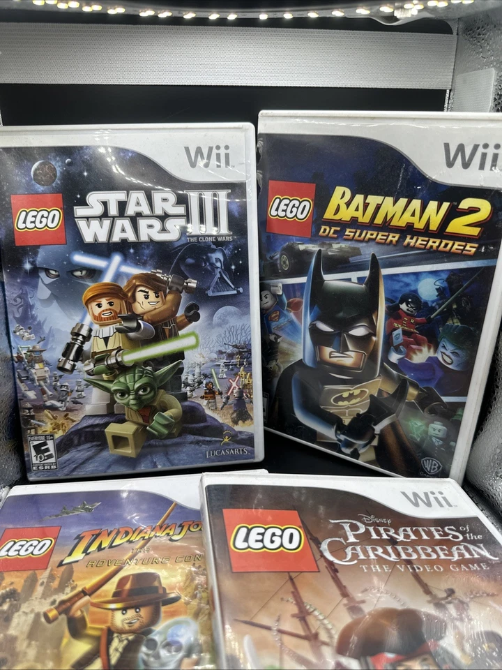 Lote de juegos Nintendo Wii - Lego Batman Star Wars Indiana Jones ¡MÁS! Foto 4 de 4