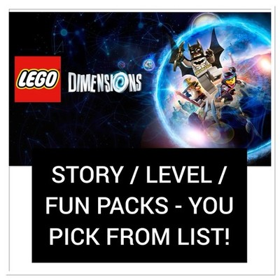 Lego Dimensions - Story / Level / Team / Fun Packs - YOU PICK!