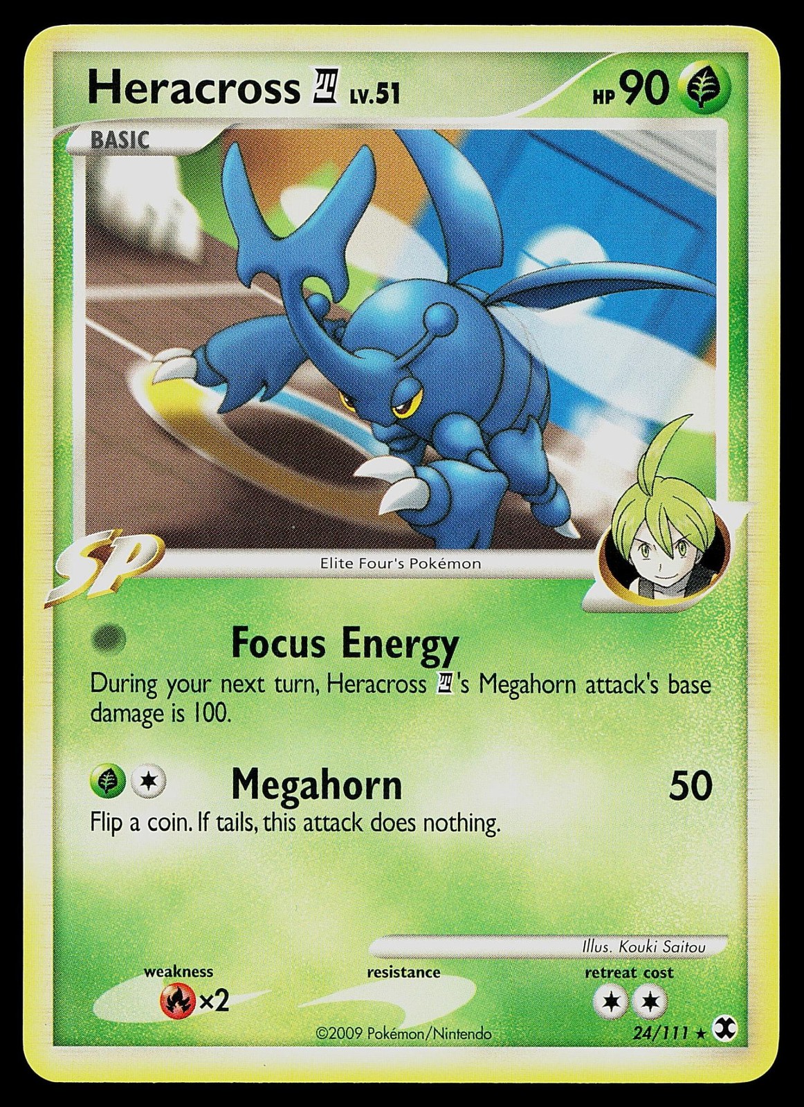 Pokemon Card - Heracross E4 Rising Rivals 24/111 Rare