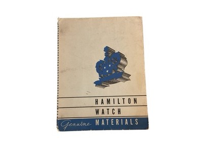1947 Hamilton Watch Materials Catalog Movement Illustrations Serial Numbers Size