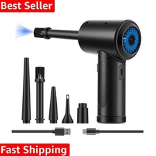 Compressed Air Duster, 3-Gear to 51000RPM Electric Air Duster Portable Air Bl...