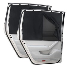 Car Window Shades, 2 PCS Magnetic Double Layer Auto Sun Shade for Black:2pack