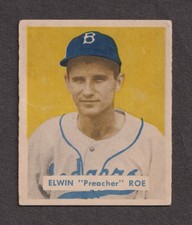 ORIGINAL 1949 BOWMAN #162-ROOKIE CARD-ELWIN