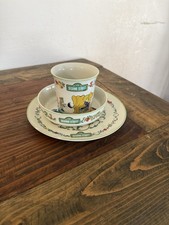 Vintage Gorham Fine China Sesame Street 3 Piece Dishes Set 1976 Muppets Big Bird