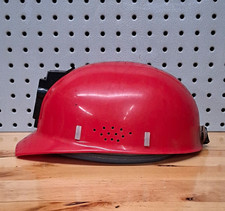 Red ANSI Class G Hard Hat Safety Helmet w/ Ra...