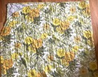 Vintage 60s/70s Queen Size Bedspread Flower Retro Mod Quilt Yellow Orange Green — photo 6