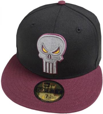 New Era Punisher Black Maroon Marvel Cap 59fifty Fitted Special Limited Edition