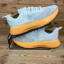 Nobull Trainers Mens Size UK 11.5 Journey Mesh White Orange Running Gym Shoes