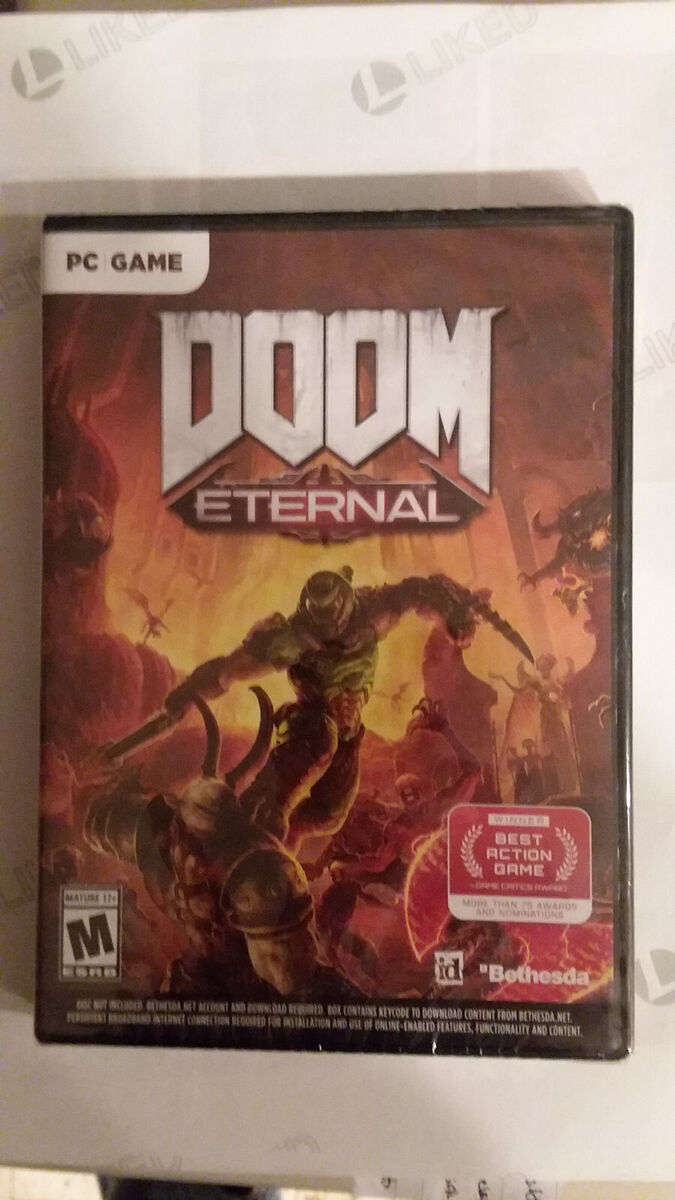 Doom Eternal PC Game Retail Box (Steam Key Inside) NEW SEALED