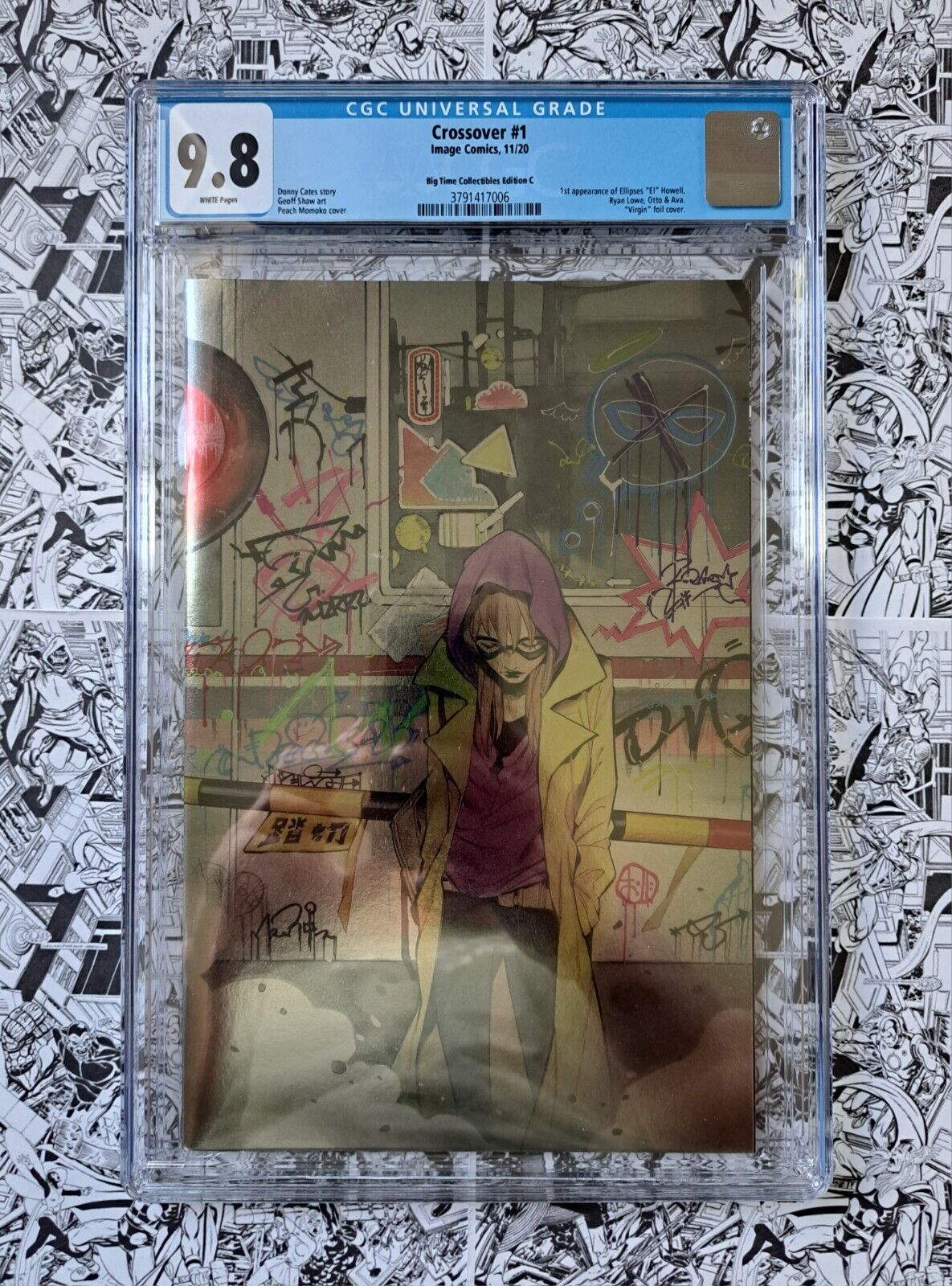 🔥CROSSOVER #1 CGC 9.8 BIG TIME COLLECTIBLES ED. C MOMOKO VIRGIN