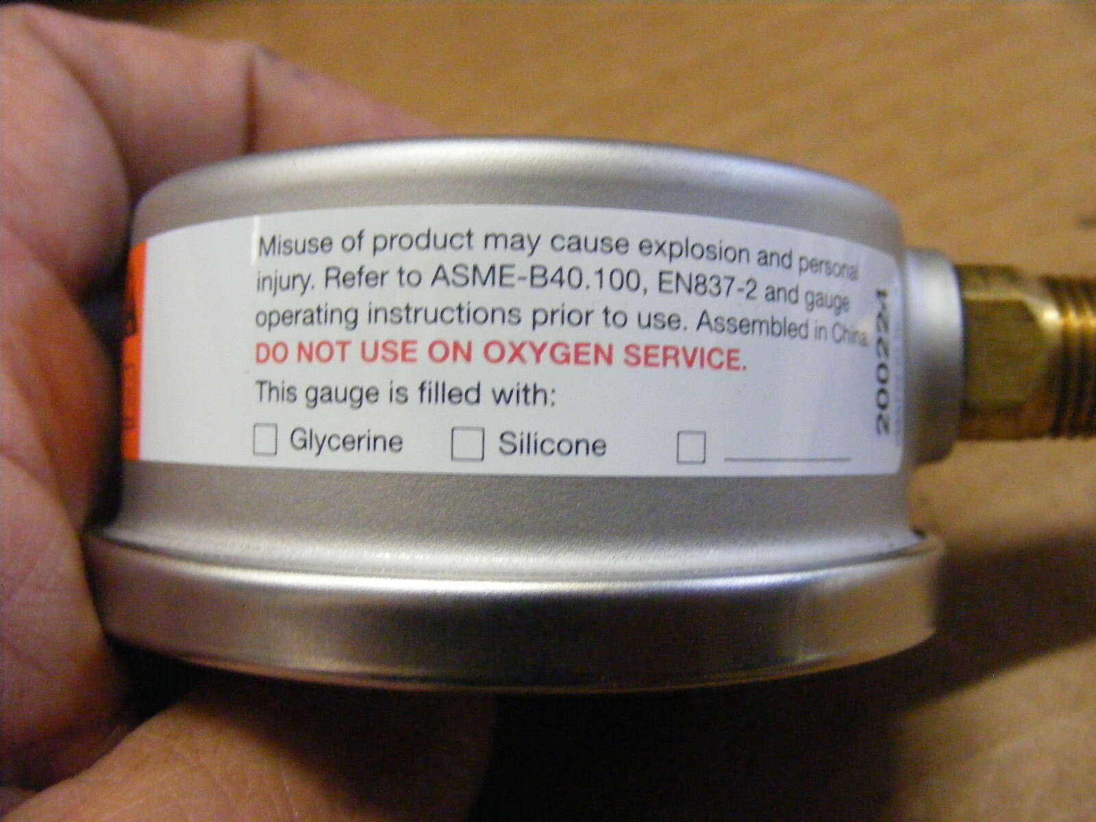 Racor RK19671 Stainless Steel THandle Vacuum Gauge f 500FG 02&UP