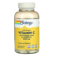 Solaray, Timed-Release Vitamin C, Rose Hips, Acerola, 1,000 mg 250 Vegcaps
