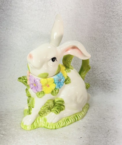 Ceramic Spring Easter Bunny Teapot - Picture 2 of 24