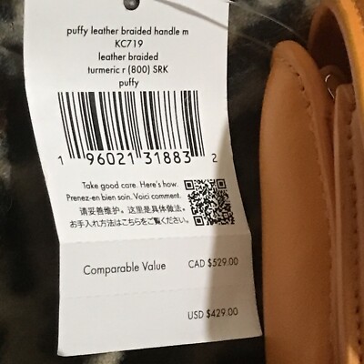 Kate Spade NWT Puffy Mini Top HandleCrossbody Orange | eBay