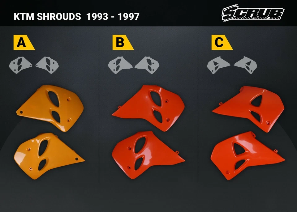 KTM SXC LC4 LSE EGS EGS-E RXC SC 400/620 1998-1999 Plastic Body Kit + Headlight - Image 4 of 4