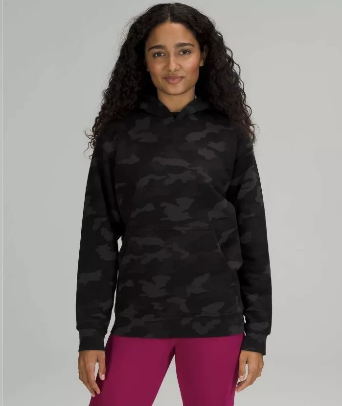 Lululemon Heritage 365 Camo Deep Coal Black All Yours Pullover