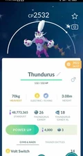 Pokemon Shiny Thundurus - TRA'DE 1 mill Dust (Unregistered)- Read Description