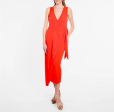 Orange Jersey Wrap Dress Size12 £29.99