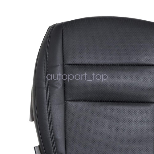 For 2011-2018 Dodge Durango Driver & Passenger Bottom Leather Seat Cover Black - Picture 17 of 18