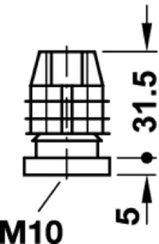 Inserti Per Tubi Quadrato Con Filettatura Interna In Acciaio Inox