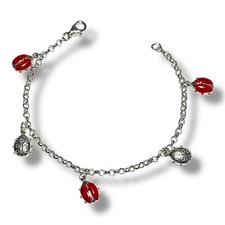 Bracelet for Child Baby Girl Silver And Nail Varnish